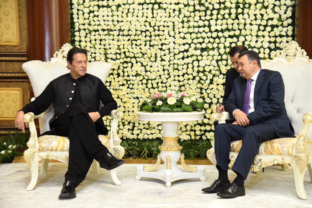 Imran Khan meeting with Tajik President