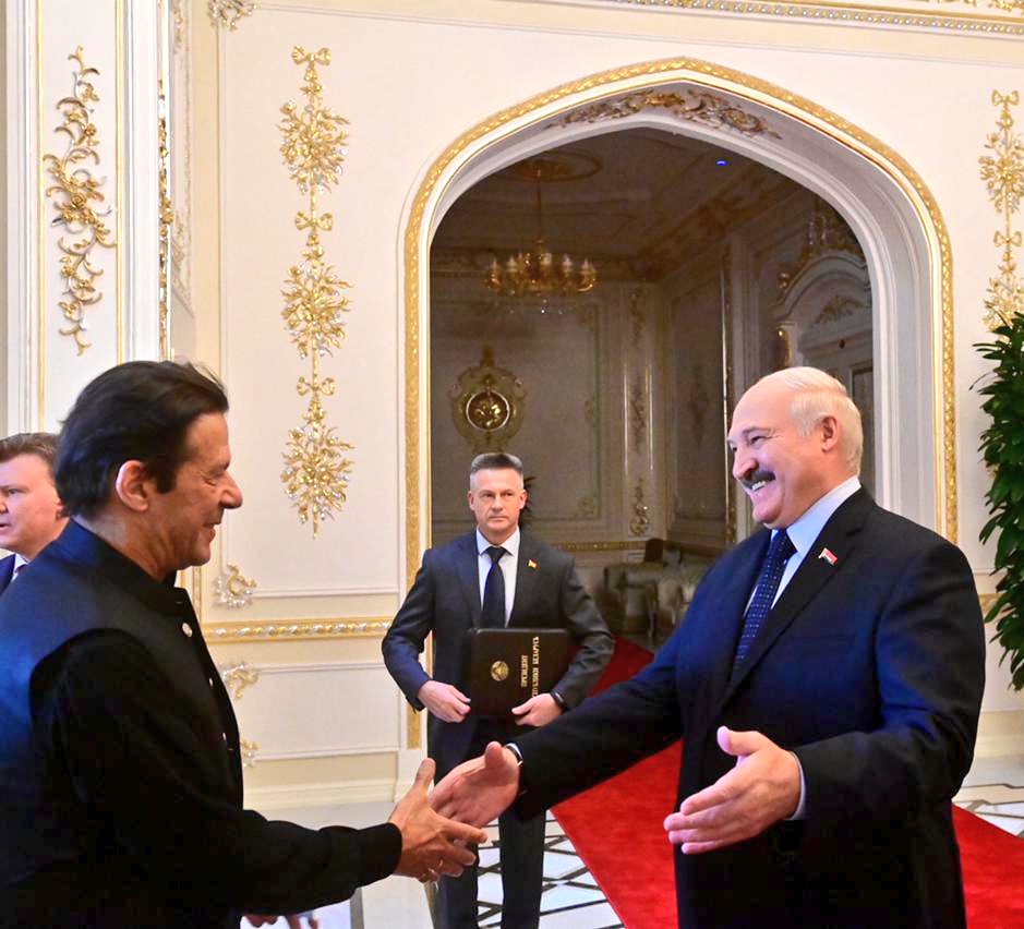 Imran Khan meeting with Belarus President